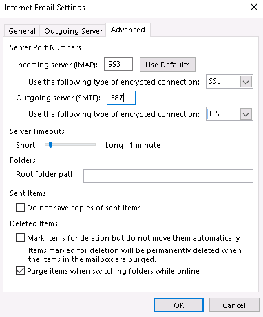 problem connecting outlook for mac to gmail
